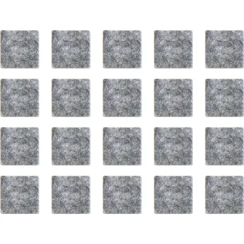 Podložka pod nábytek DOMINO Filcová podložka U Filc 40x40 - 6ks. šedá
