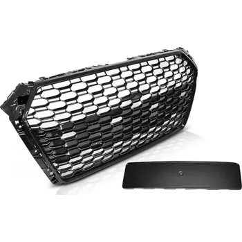 Kapota Přední maska Audi A4 B9 15-19 lesklá/černá RS4 STYLE (GRAU75)