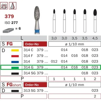 Zahradní dekorace Diaswiss 379 zelená, 6ks/balení - 016 mm