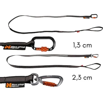 Vodítko pro psa Non-stop Dogwear Non–stop dogwear amortizační vodítko Touring bungee Velikost: 23mm/1,2m