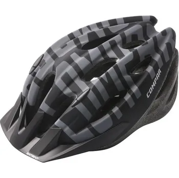 Cyklistická přilba Extend COMPAR černá/šedá ((58-61cm)) (Přilba Extend COMPAR Black-grey M/L (58-61cm), matt)