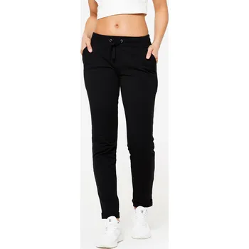 DOMYOS Dámské tepláky Jogger Slim 500 černé L ČERNÁ