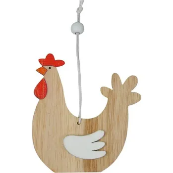 Velikonoční dekorace MFP závěs Slepice 9cm hnědá 2221561
