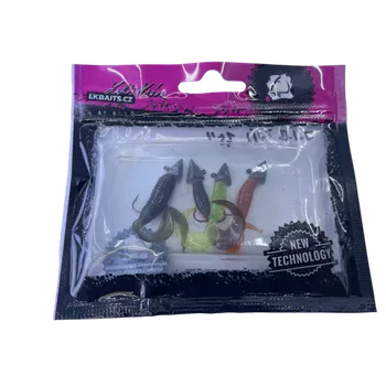 Umělá nástraha LK Baits Predátor kompletní set J.I.B. Tail v dipu 4 cm, 4ks