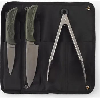 Multifunkční nůž SOLOGNAC Sada kuchyňských nožů na bushcraft Bivouac