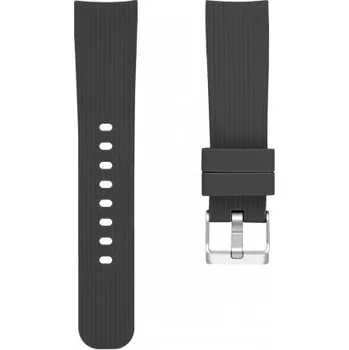 Řemínek na hodinky BSTRAP | BStrap Silicone Line (Small) reminek na Xiaomi Amazfit Bip, black (SSG003C0705)
