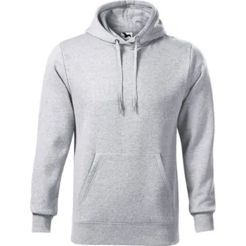 Pánská mikina MALFINI Mikina pánská Cape světle šedý melír M