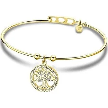 Náramek Pozlacený dámský ocelový náramek s přívěskem stromu života Lotus Style | Elegantní design | Snadné zapínání | Ověřeno 1000+ zákazníky | Náramek pro ženy | Dámské šperky | ROMERO pozlacená chirurgická ocel, zirkony