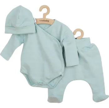 Kojenecké oblečení NEW BABY 3-dílná kojenecká soupravička do porodnice I am modrá vel. 56 cm