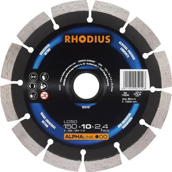 Řezný kotouč RHODIUS Diamantový řezný kotouč LD50 150 x 10,0 x 2,4 x 22,23 ALPHAline
