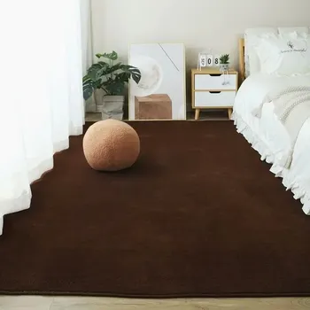 Koberec Velký měkký koberec do obýváku - káva,80 x 160 cm (31,4 x 63 palců)