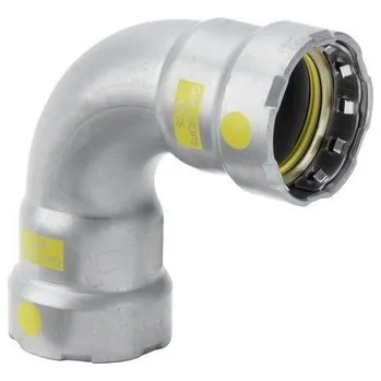 Viega Oblouk 90° Megapress G 1/2" vni, HNBR, ocel / pozinkovaný, PLYN 739072