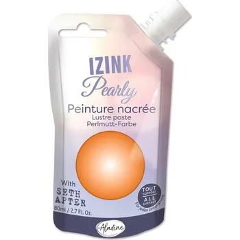 Aladine Perleťová barva Aladine Izink Pearly, 80 ml - tangerine, oranžová