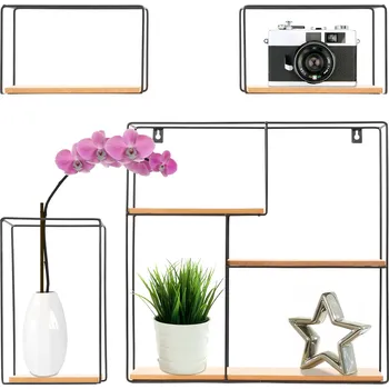 police Tutumi Moderní dekorativní poličky HOM-09878 - Sada 4 ks