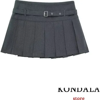 Dámská sukně Dámská mini sukně se šortky Velikost: L, Barva (Varianta): Solid Dark Gray