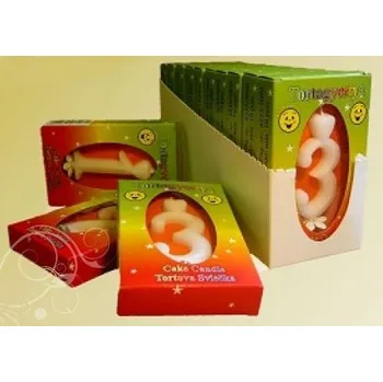 Dortová svíčka Dortisimo Svíčka malá bílá 4 v krabičce