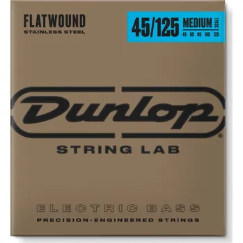 Struna pro kytaru a smyčcový nástroj Dunlop DBFS45125M Flatwound Bass 45-125