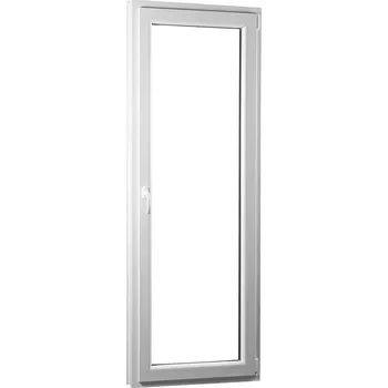Okno SKLADOVÁ-OKNA.cz Jednokřídlé plastové balkónové dveře REHAU Smartline+, pravé - 700 x 2080 mm Bílá