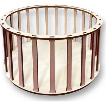 Konstrukce pro vyplétaný košík - kruh 25 cm - výška 10 cm