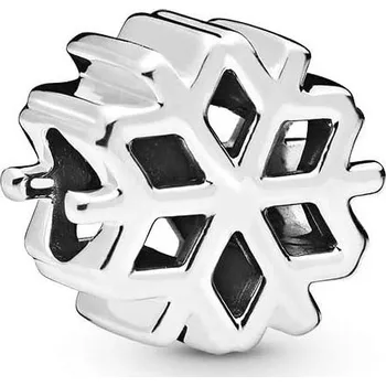 Přívěsek NUBIS® Stříbrný korálek sněhová vločka - B0014