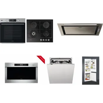 Set domácích spotřebičů WHIRLPOOL OMSK58HU1SX + WHIRLPOOL GOFL 629/NB + WHIRLPOOL WCT3 64 FLB X + WHIRLPOOL AMW 423/IX + WHIRLPOOL WIC 3C33 PFE + WHIRLPOOL ART 65031