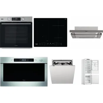 Set domácích spotřebičů WHIRLPOOL OMSK58HU1SX + WHIRLPOOL WL B8160 NE + WHIRLPOOL AKR 5390/1 IX + WHIRLPOOL AMW 439 IX + WHIRLPOOL WIC 3C33 PFE + WHIRLPOOL WHC18 T311