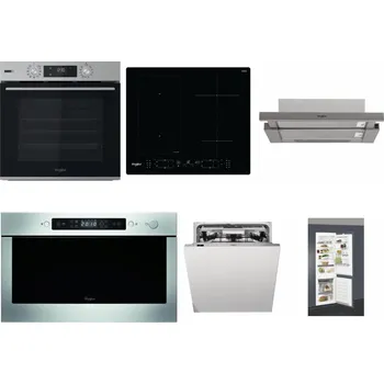 Set domácích spotřebičů WHIRLPOOL OMSK58HU1SX + WHIRLPOOL WL B8160 NE + WHIRLPOOL AKR 5390/1 IX + WHIRLPOOL AMW 439 IX + WHIRLPOOL WIO 3O540 PELG + WHIRLPOOL ART 66112