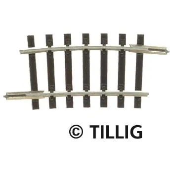 Modelová železnice Oblouková kolej R 267 mm 7,5° TT R01 - Tillig 83115 (R 01)