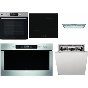 Set domácích spotřebičů WHIRLPOOL OMSK58HU1SX + WHIRLPOOL WS Q2760 BF + WHIRLPOOL AKR 650/1 IX + WHIRLPOOL AMW 439 IX + WHIRLPOOL WIO 3T133 PLE