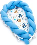 T-TOMI Pletené hnízdečko 2v1 Blue bears