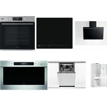 Set domácích spotřebičů WHIRLPOOL OMSK58HU1SX + WHIRLPOOL WL S7260 NE + WHIRLPOOL AKR 62F LT K + WHIRLPOOL AMW 439 IX + WHIRLPOOL WSIO 3O34 PFE X + WHIRLPOOL WHC18 T311