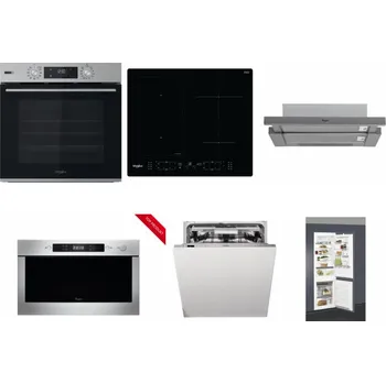 Set domácích spotřebičů WHIRLPOOL OMSK58HU1SX + WHIRLPOOL WL B8160 NE + WHIRLPOOL AKR 749/1 IX + WHIRLPOOL AMW 423/IX + WHIRLPOOL WIO 3O540 PELG + WHIRLPOOL ART 66112