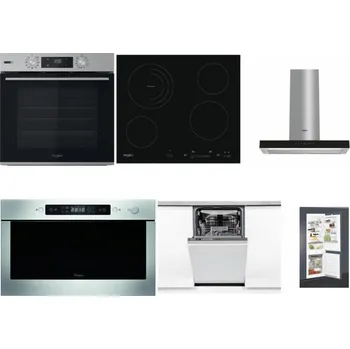 Set domácích spotřebičů WHIRLPOOL OMSK58HU1SX + WHIRLPOOL AKT 8900 BA + WHIRLPOOL WHBS 62F LT K + WHIRLPOOL AMW 439 IX + WHIRLPOOL WSIO 3O34 PFE X + WHIRLPOOL ART 65031