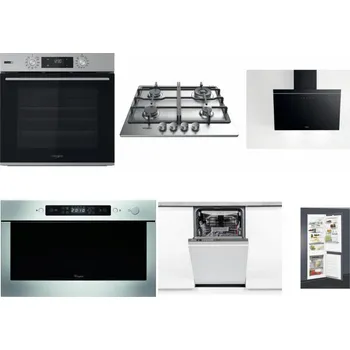 Set domácích spotřebičů WHIRLPOOL OMSK58HU1SX + WHIRLPOOL TKRL 661 IX EU + WHIRLPOOL AKR 62F LT K + WHIRLPOOL AMW 439 IX + WHIRLPOOL WSIO 3O34 PFE X + WHIRLPOOL ART 65031