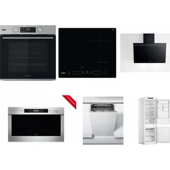 Set domácích spotřebičů WHIRLPOOL OMSK58HU1SX + WHIRLPOOL WL B8160 NE + WHIRLPOOL AKR 62F LT K + WHIRLPOOL AMW 423/IX + WHIRLPOOL WSIC 3M27 C + WHIRLPOOL WHC18 T311