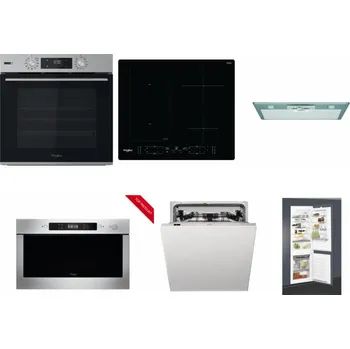 Set domácích spotřebičů WHIRLPOOL OMSK58HU1SX + WHIRLPOOL WL B8160 NE + WHIRLPOOL AKR 650/1 IX + WHIRLPOOL AMW 423/IX + WHIRLPOOL WIC 3C33 PFE + WHIRLPOOL ART 65031