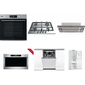 Set domácích spotřebičů WHIRLPOOL OMSK58HU1SX + WHIRLPOOL TKRL 661 IX EU + WHIRLPOOL AKR 5390/1 IX + WHIRLPOOL AMW 423/IX + WHIRLPOOL WSIO 3O34 PFE X + WHIRLPOOL WHC18 T311