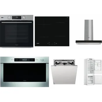 Set domácích spotřebičů WHIRLPOOL OMSK58HU1SX + WHIRLPOOL WS Q2760 BF + WHIRLPOOL WHBS 62F LT K + WHIRLPOOL AMW 439 IX + WHIRLPOOL WIO 3O540 PELG + WHIRLPOOL WHC18 T311