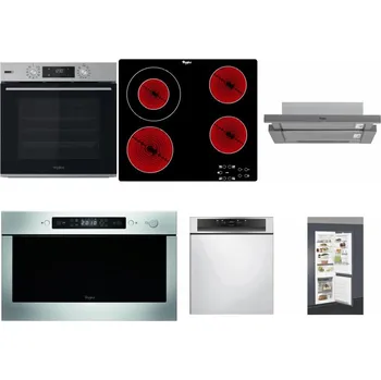 Set domácích spotřebičů WHIRLPOOL OMSK58HU1SX + WHIRLPOOL AKT 8130/NE + WHIRLPOOL AKR 749/1 IX + WHIRLPOOL AMW 439 IX + WHIRLPOOL WBC 3C34 PF X + WHIRLPOOL ART 66112