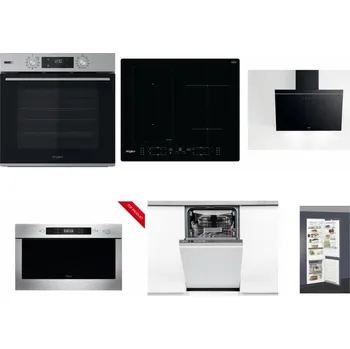 Set domácích spotřebičů WHIRLPOOL OMSK58HU1SX + WHIRLPOOL WL B8160 NE + WHIRLPOOL AKR 62F LT K + WHIRLPOOL AMW 423/IX + WHIRLPOOL WSIO 3O34 PFE X + WHIRLPOOL ART 66112