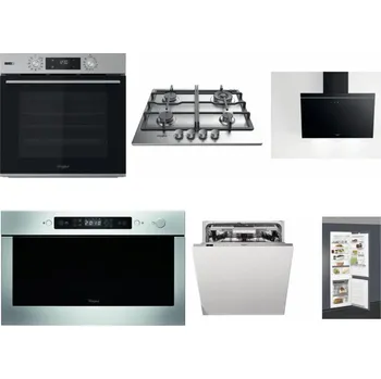 Set domácích spotřebičů WHIRLPOOL OMSK58HU1SX + WHIRLPOOL TKRL 661 IX EU + WHIRLPOOL AKR 62F LT K + WHIRLPOOL AMW 439 IX + WHIRLPOOL WIO 3O540 PELG + WHIRLPOOL ART 66112