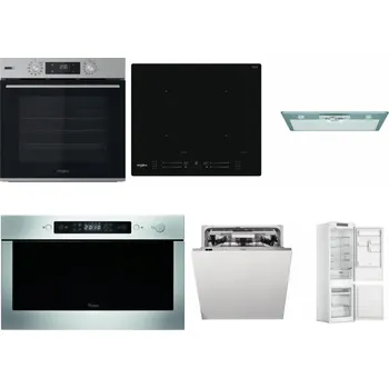 Set domácích spotřebičů WHIRLPOOL OMSK58HU1SX + WHIRLPOOL WL S7260 NE + WHIRLPOOL AKR 650/1 IX + WHIRLPOOL AMW 439 IX + WHIRLPOOL WIO 3O540 PELG + WHIRLPOOL WHC18 T311