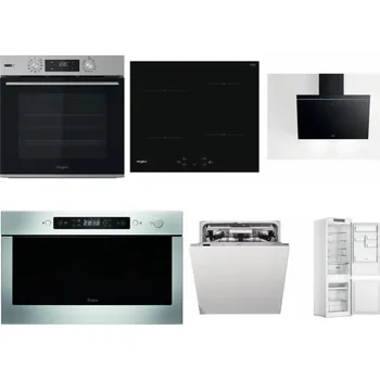 Set domácích spotřebičů WHIRLPOOL OMSK58HU1SX + WHIRLPOOL WS Q2760 BF + WHIRLPOOL AKR 62F LT K + WHIRLPOOL AMW 439 IX + WHIRLPOOL WIO 3T133 PLE + WHIRLPOOL WHC18 T311