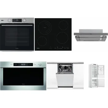 Set domácích spotřebičů WHIRLPOOL OMSK58HU1SX + WHIRLPOOL AKT 8900 BA + WHIRLPOOL AKR 749/1 IX + WHIRLPOOL AMW 439 IX + WHIRLPOOL WSIO 3O34 PFE X + WHIRLPOOL WHC18 T311