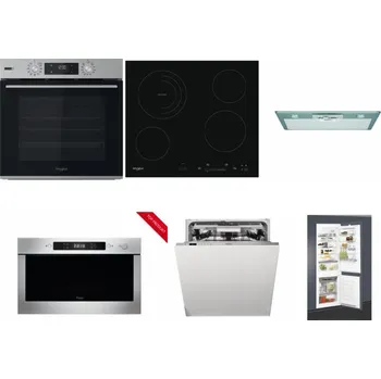 Set domácích spotřebičů WHIRLPOOL OMSK58HU1SX + WHIRLPOOL AKT 8900 BA + WHIRLPOOL AKR 650/1 IX + WHIRLPOOL AMW 423/IX + WHIRLPOOL WIO 3O540 PELG + WHIRLPOOL ART 65031