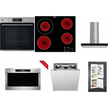 Set domácích spotřebičů WHIRLPOOL OMSK58HU1SX + WHIRLPOOL AKT 8130/NE + WHIRLPOOL WHBS 62F LT K + WHIRLPOOL AMW 423/IX + WHIRLPOOL WIO 3T133 PLE + WHIRLPOOL ART 65031