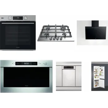 Set domácích spotřebičů WHIRLPOOL OMSK58HU1SX + WHIRLPOOL TKRL 661 IX EU + WHIRLPOOL AKR 62F LT K + WHIRLPOOL AMW 439 IX + WHIRLPOOL WSBO 3O34 PF X + WHIRLPOOL ART 66112
