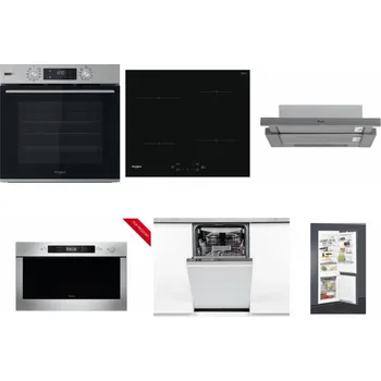 Set domácích spotřebičů WHIRLPOOL OMSK58HU1SX + WHIRLPOOL WS Q2760 BF + WHIRLPOOL AKR 749/1 IX + WHIRLPOOL AMW 423/IX + WHIRLPOOL WSIO 3O34 PFE X + WHIRLPOOL ART 65031