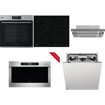 Set domácích spotřebičů WHIRLPOOL OMSK58HU1SX + WHIRLPOOL AKT 8900 BA + WHIRLPOOL AKR 5390/1 IX + WHIRLPOOL AMW 423/IX + WHIRLPOOL WIO 3T133 PLE
