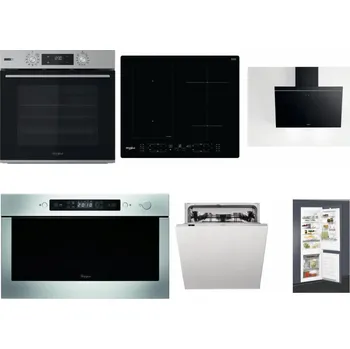 Set domácích spotřebičů WHIRLPOOL OMSK58HU1SX + WHIRLPOOL WL B8160 NE + WHIRLPOOL AKR 62F LT K + WHIRLPOOL AMW 439 IX + WHIRLPOOL WIC 3C33 PFE + WHIRLPOOL ART 65031